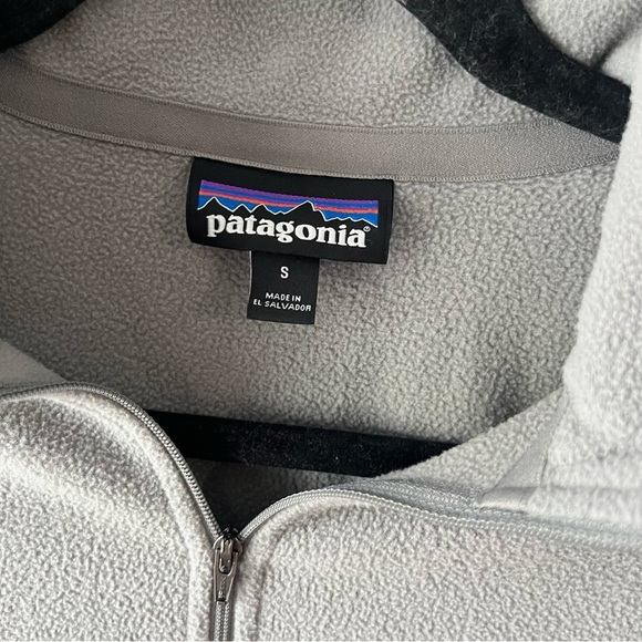 Patagonia 1/4 Zip Micro D Fleece Jacket Gray Womens Size small - Picture 2 of 4